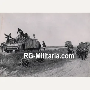 Original WW2 German Bilderdienst Press Photo - German Stug III …