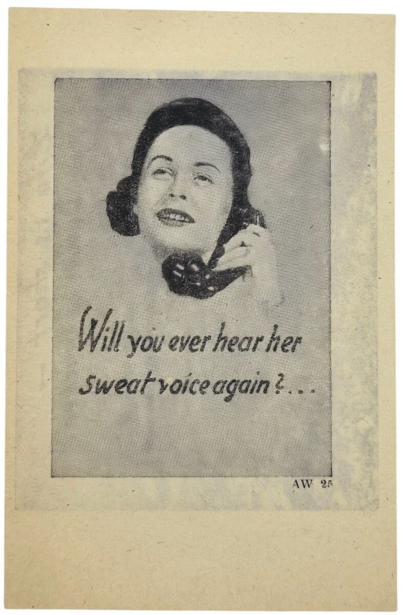 Original WW2 German Leaflet - AW 25 Life is short - Death is quicker (1944) — image 2