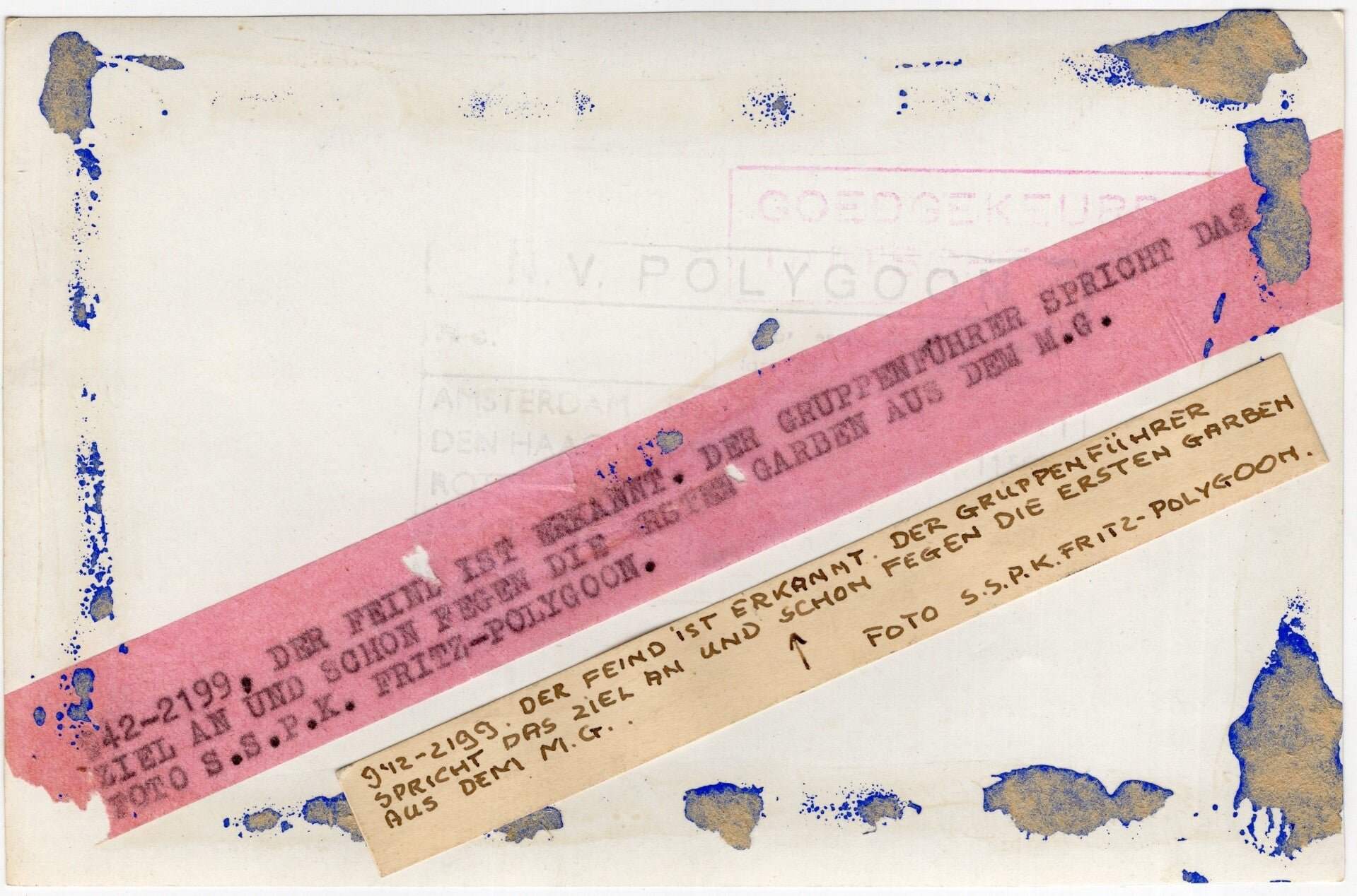 Original WW2 Dutch Waffen SS Photo - Dutch SS Regiment Westland soldiers training with an MG34 machine gun — image 2