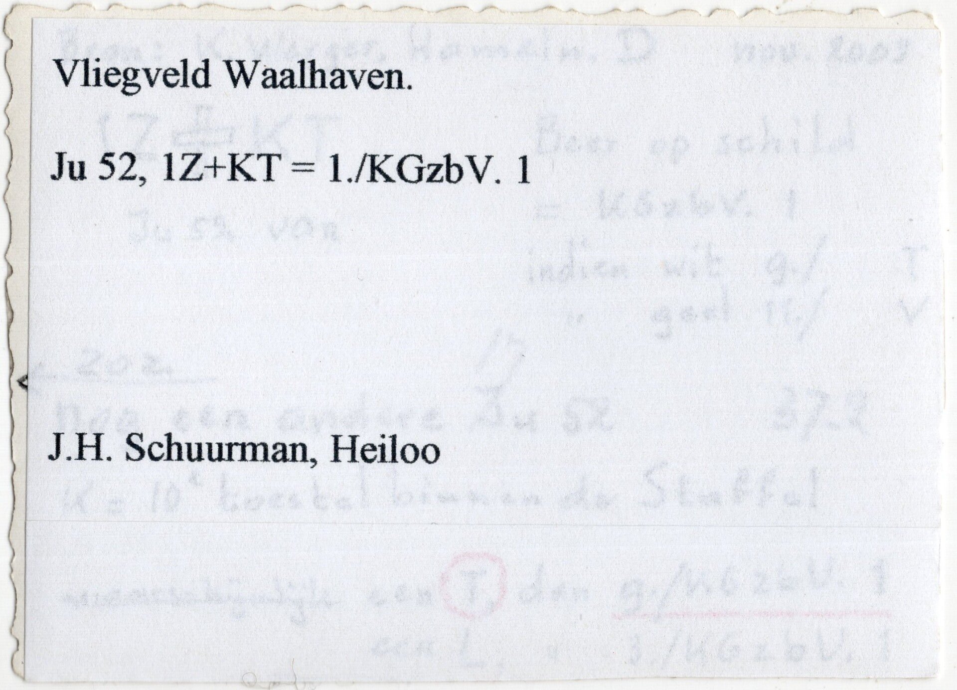 Original WW2 German Photo - Crash landed Junkers Ju 52 airplane with KGzbV 1 decal at the Rotterdam airfield, Waalhaven, Holland (1940) — image 2