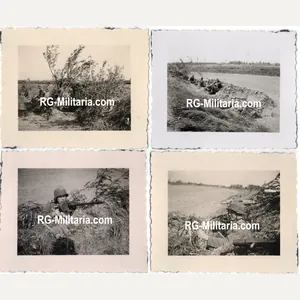Original WW2 German Photo - German Luftlandetruppen near Rotterdam, Holland, …
