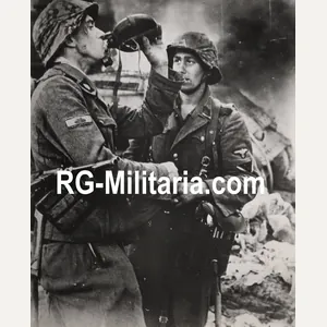 Original WW2 German Waffen SS Press Photo - 3rd SS …