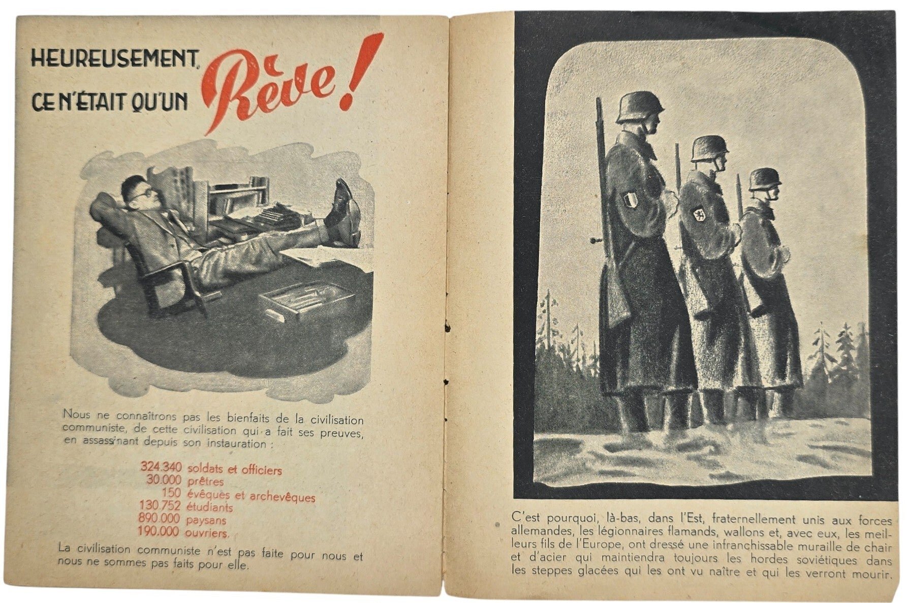 Original WW2 Walloon Waffen SS Brochure - Tempête sur l'Europe — image 6