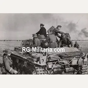 Original WW2 German Press Photo - German Panzer III Tank …