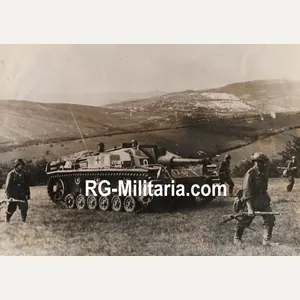 Original WW2 German Press Photo - German Stug III Tank …