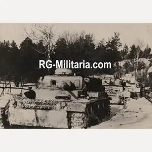 Original WW2 German Press Photo - German Panzer III Tanks, …