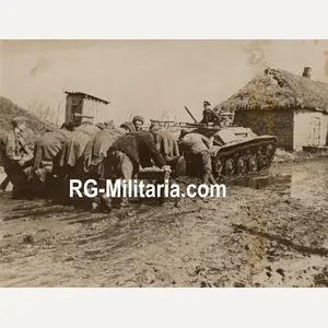 Original WW2 German Press Photo - German modified Panzer 38 …