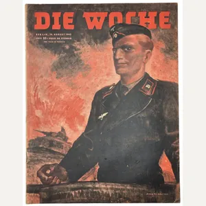 Original WW2 German Magazine - Die Woche No. 33, Panzer …
