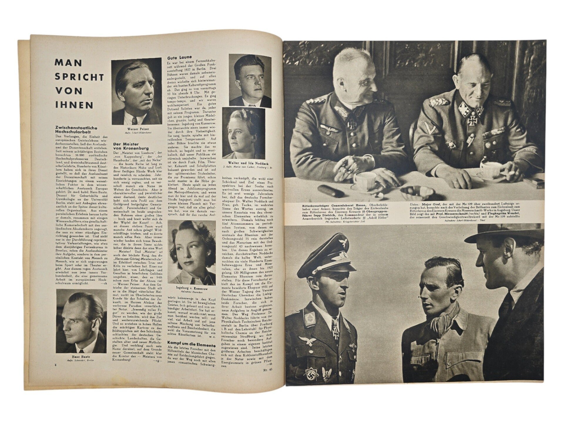Original WW2 German Magazine - Die Woche No. 45, Nachrichtenhelferin (1942) — image 3