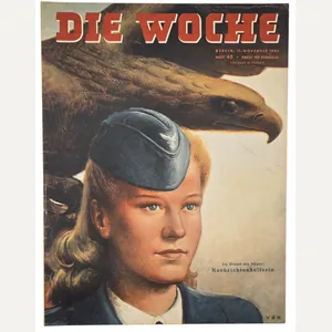 Original WW2 German Magazine - Die Woche No. 45, Nachrichtenhelferin …