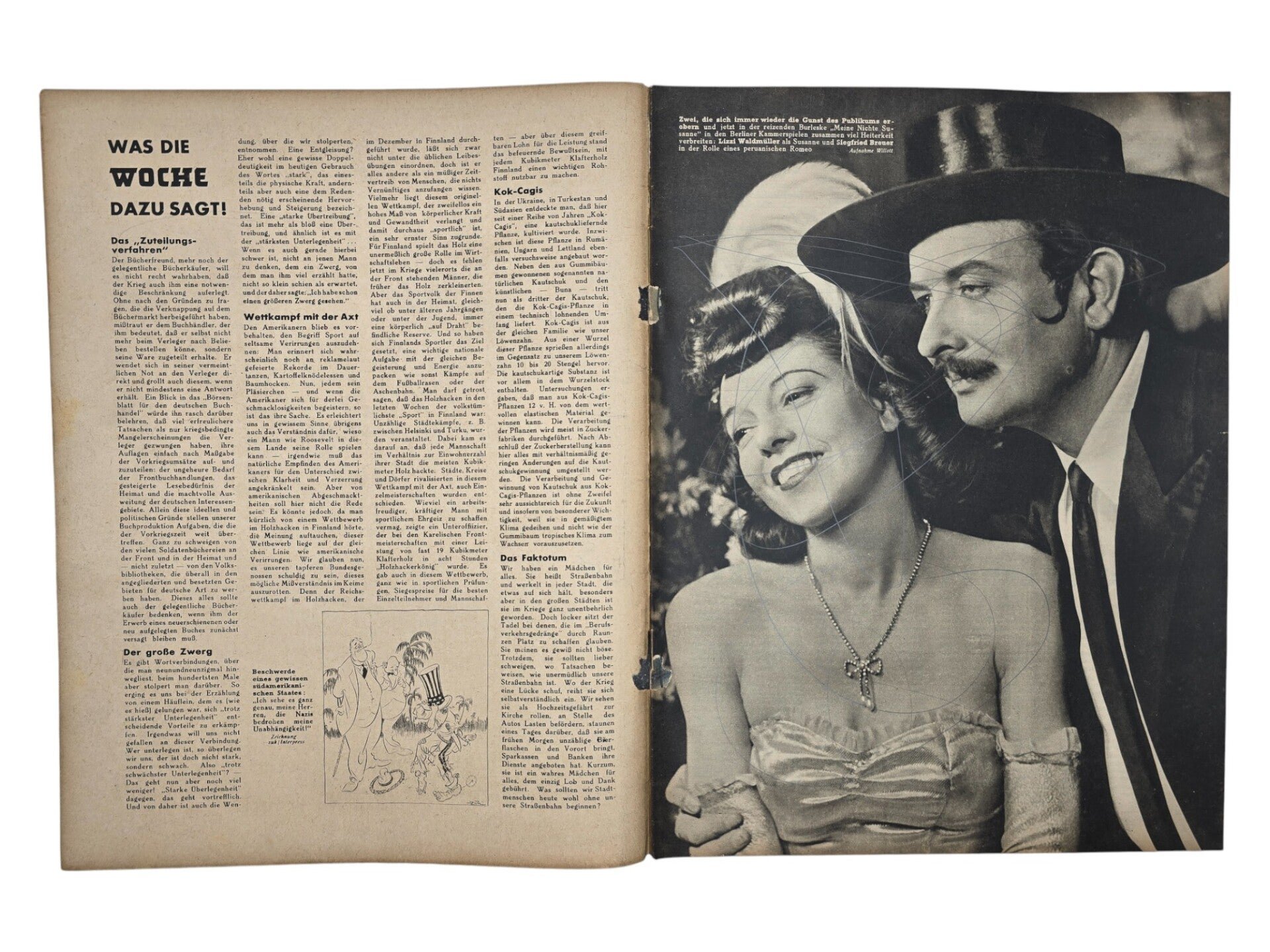 Original WW2 German Magazine - Die Woche No. 2, MG-Schütze (1943) — image 2