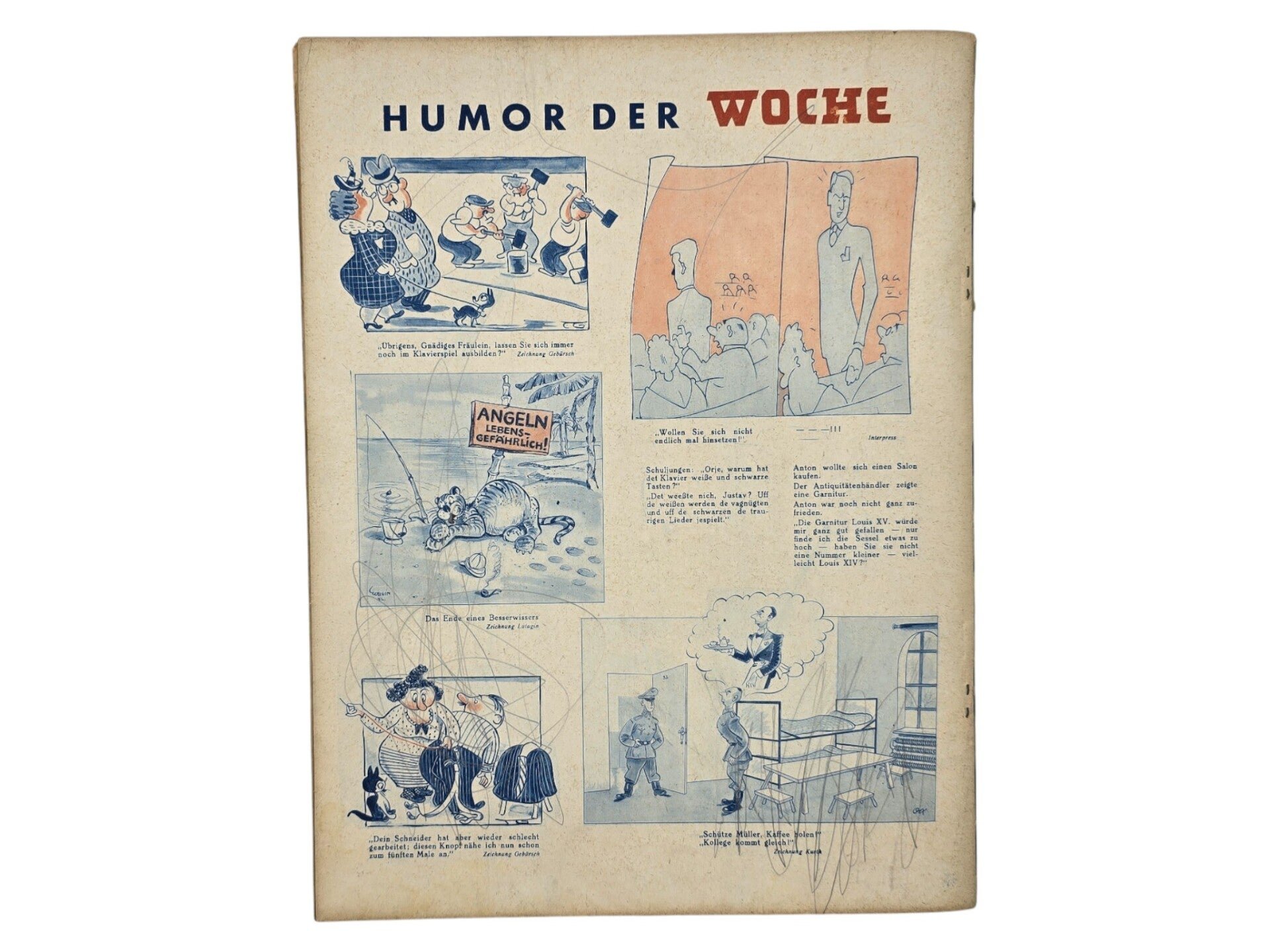Original WW2 German Magazine - Die Woche No. 2, MG-Schütze (1943) — image 4
