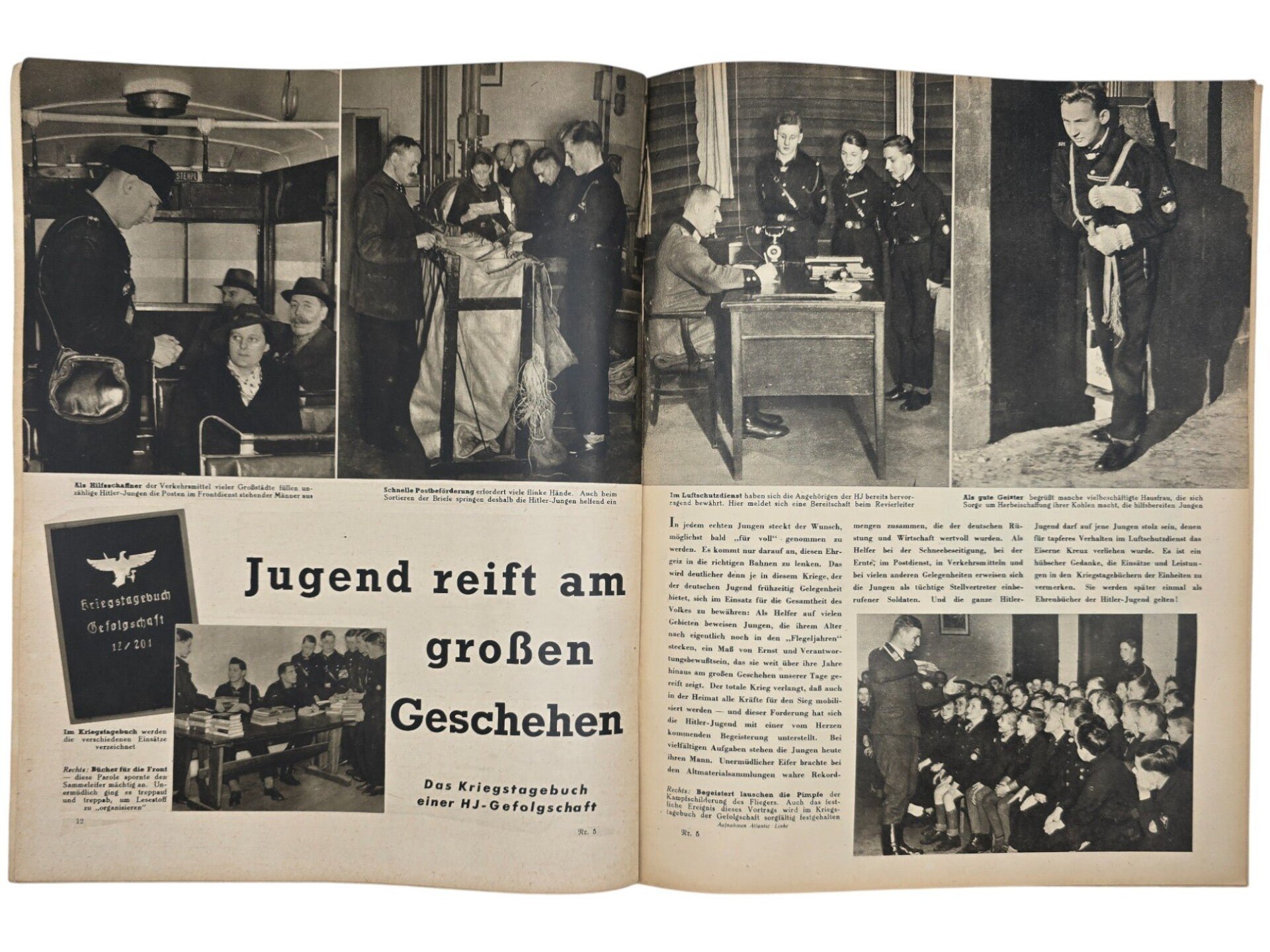 Original WW2 German Magazine - Die Woche No. 5, Flak (1943) — image 3