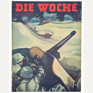 Original WW2 German Magazine - Die Woche No. 5, Flak …