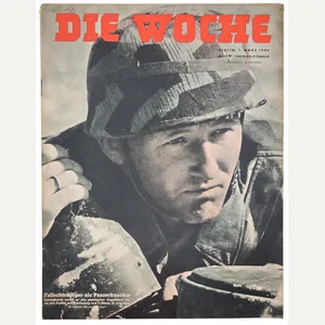 Original WW2 German Magazine - Die Woche No. 9, Fallschirmjäger …