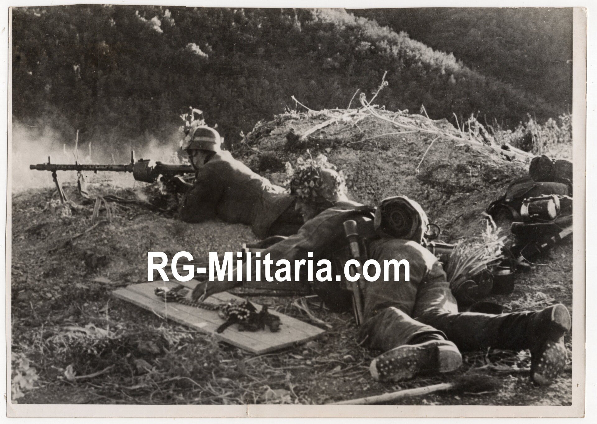 Original WW2 German Press Photo - German MG-34 crew (1942) — image 3
