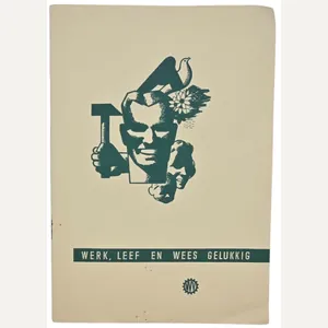 Original WW2 Dutch Collaboration NSB Brochure - NVV Werk, Leef …