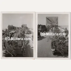 Original WW2 German Photo - German troops invade the Moerdijkbrug, …