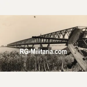 Original WW2 German Photo - Moerdijkbrug with Flak canon, Holland, …
