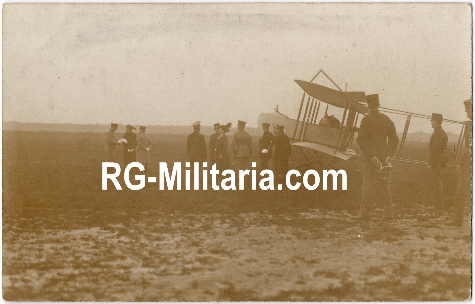 Original WW1 Dutch Photo - Dutch Queen Wilhelmina visits the military airfield Soesterberg (1913) — image 3