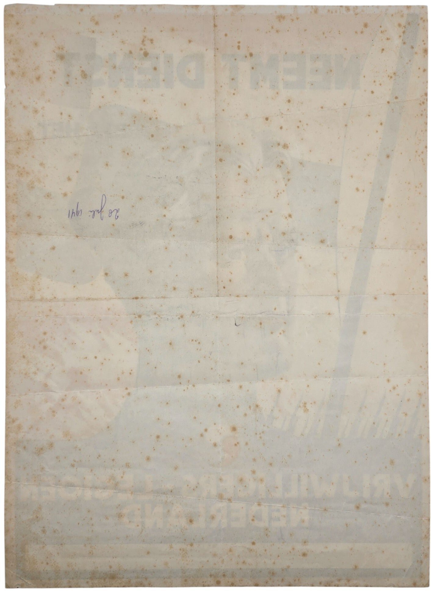 Original WW2 Dutch Waffen SS Poster - Neemt dienst bij het Vrijwilligers Legioen Nederland (1941) — image 10