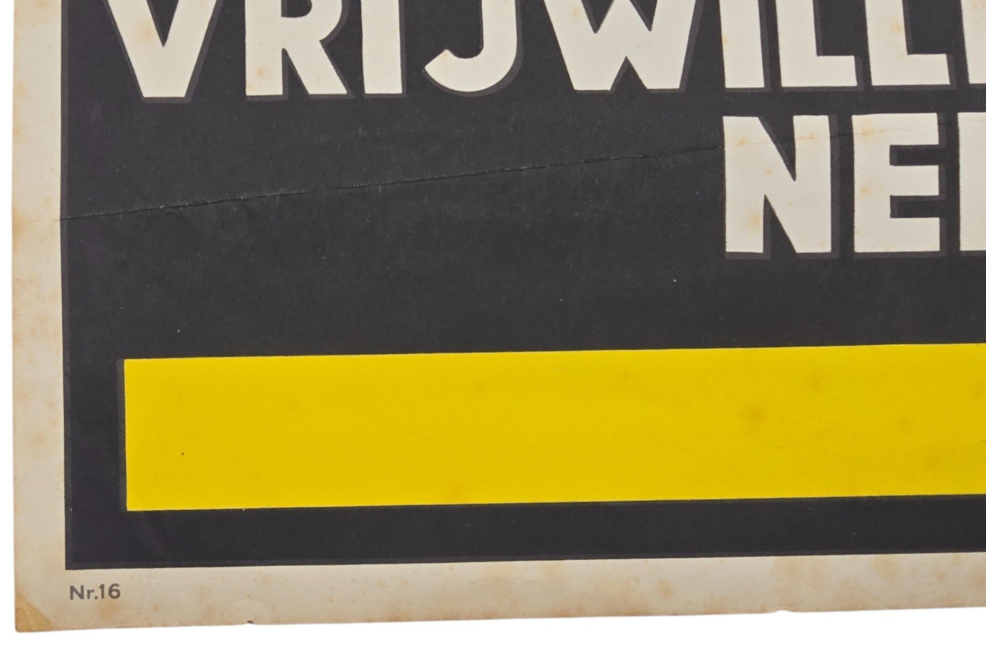 Original WW2 Dutch Waffen SS Poster - Neemt dienst bij het Vrijwilligers Legioen Nederland (1941) — image 4