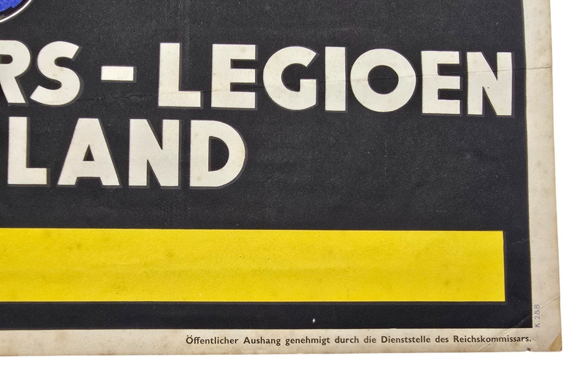 Original WW2 Dutch Waffen SS Poster - Neemt dienst bij het Vrijwilligers Legioen Nederland (1941) — image 5