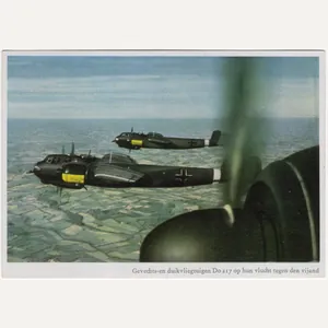 Original WW2 German Postcard - Gevechts- en Duikvliegtuigen Do 217, …