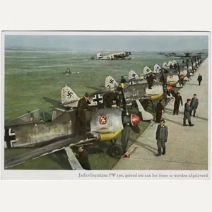 Original WW2 German Postcard - Jachtvliegtuigen FW 190, C. Berger