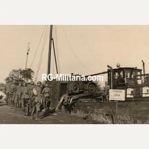 Original WW2 German Photo - German soldiers entering a Dutch …