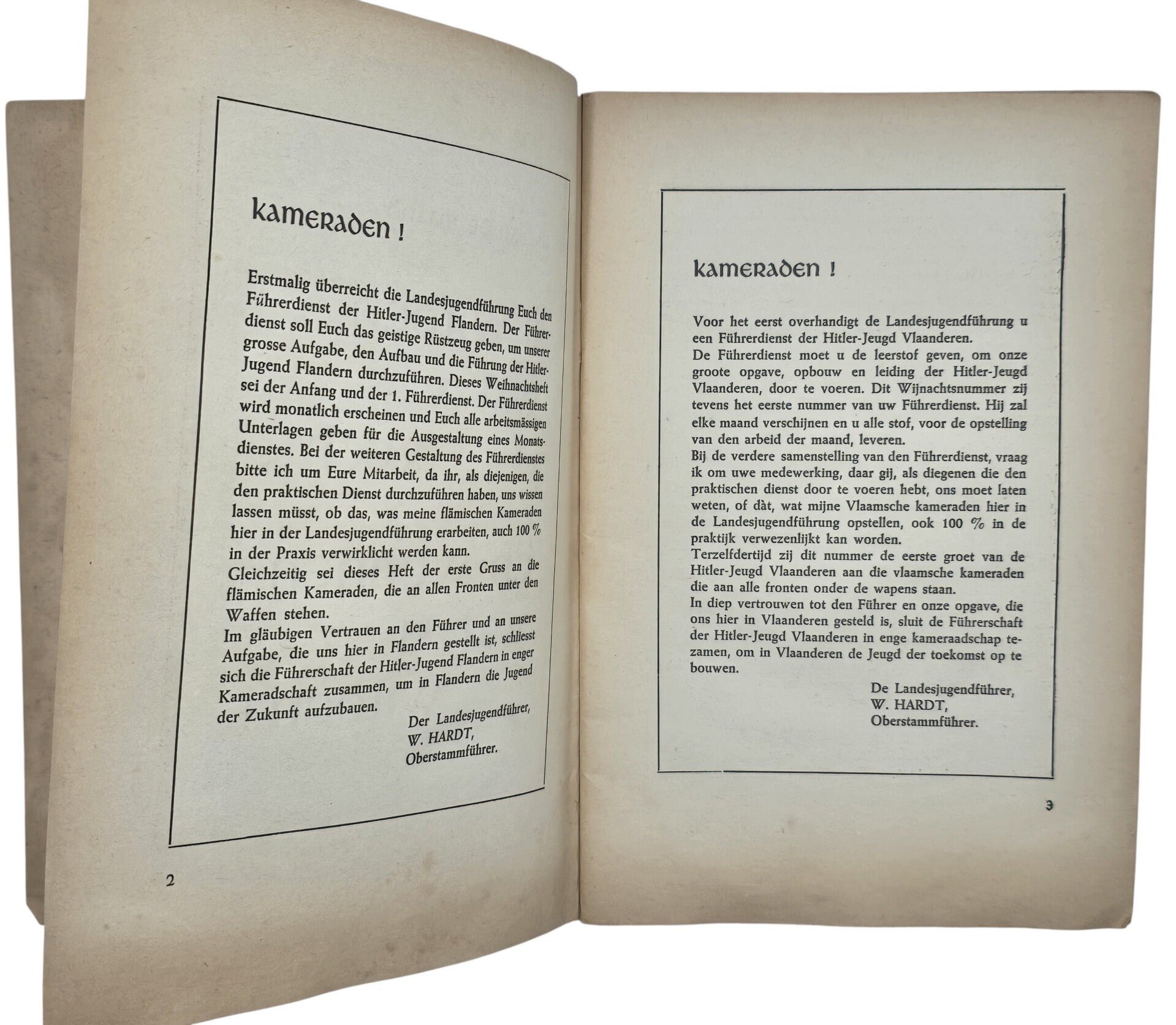 Original WW2 Flemish HJ Brochure - Führerdienst Hitler Jeugd Vlaanderen, December (1943) — image 3