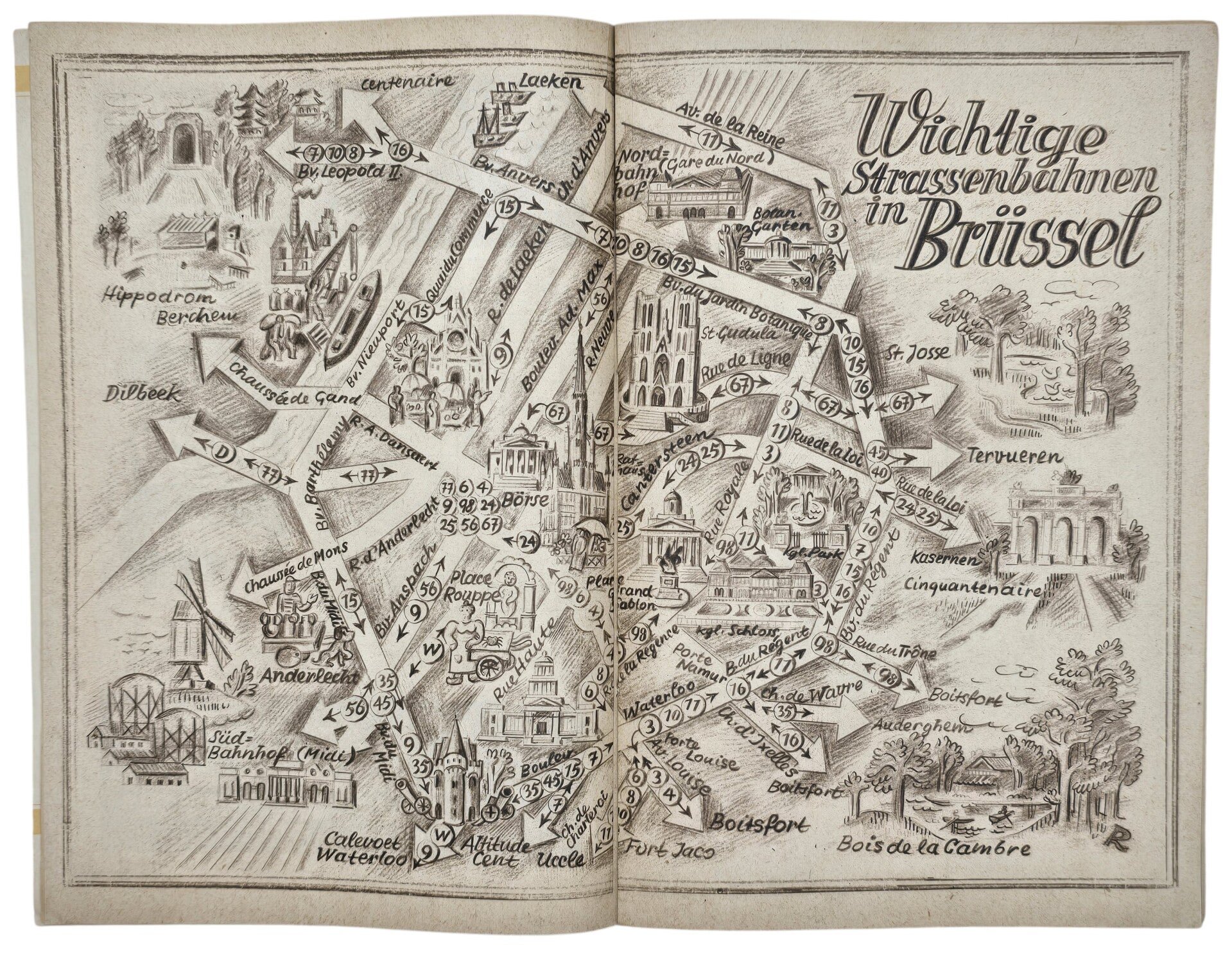 Originele Wo2 Belgian Brochure - Wohin in Brussel? Illustrierter Wochenplan Nr. 26 (1941) — image 3