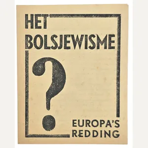 Original WW2 Flemish Waffen SS Document - Het Bolsjewisme Europa's …