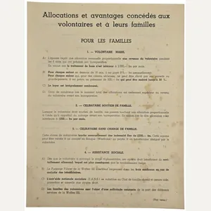 Original WW2 Walloon Waffen SS Document - Financial compensation for …