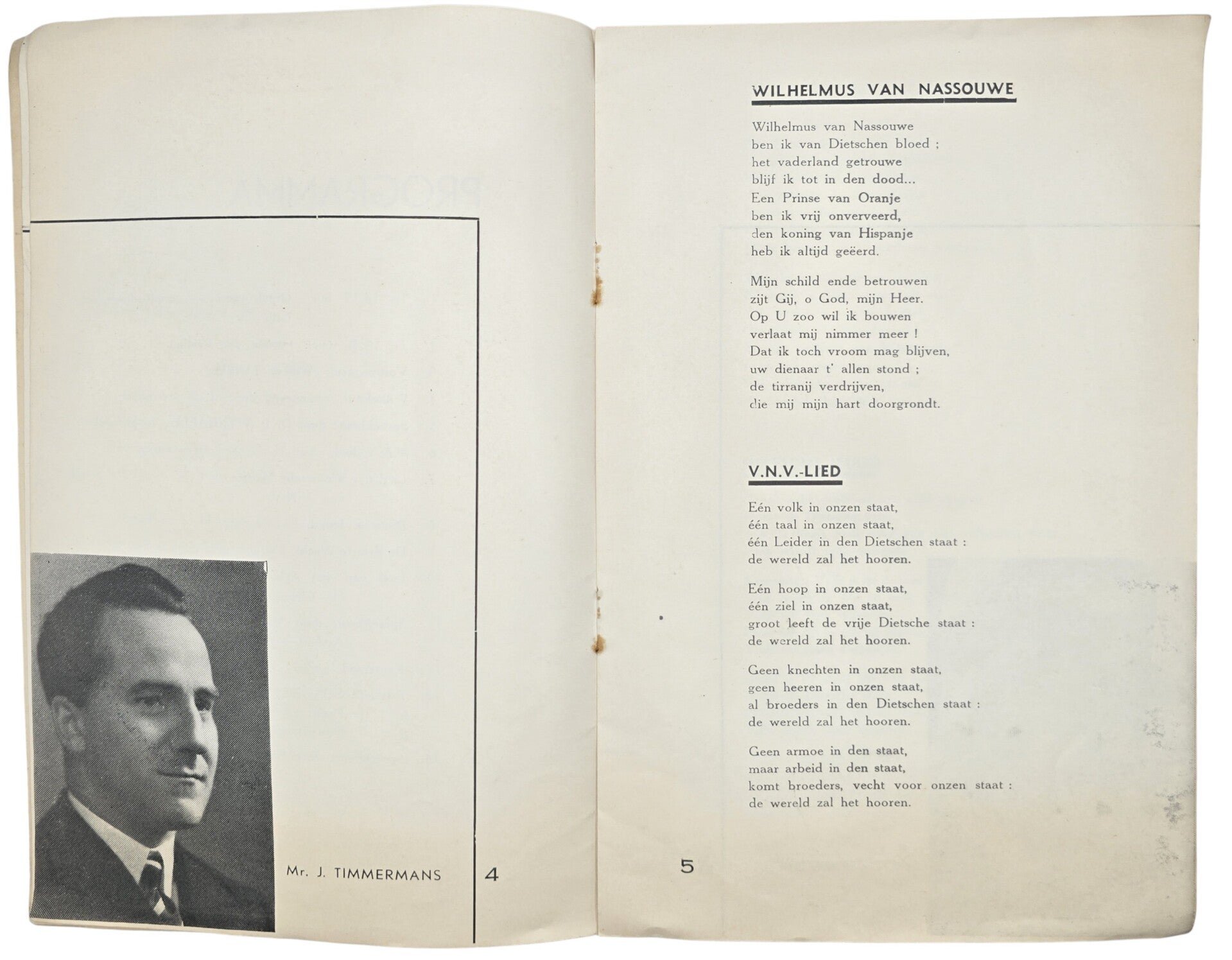 Original WW2 Flemish Collaboration VNV Brochure - VNV vergadering Dierentuin Antwerpen (1941) — image 4