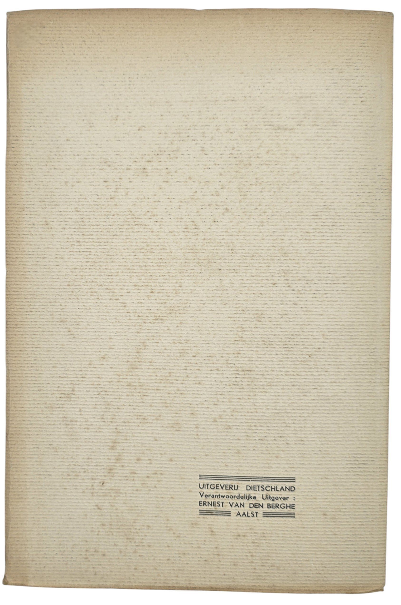 Original WW2 Flemish Collaboration VNV Brochure - Inzichten en Standpunten, Staf de Clercq (1937) — image 3