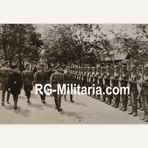 Original WW2 German Waffen SS Press Photo - Heinrich Himmler …