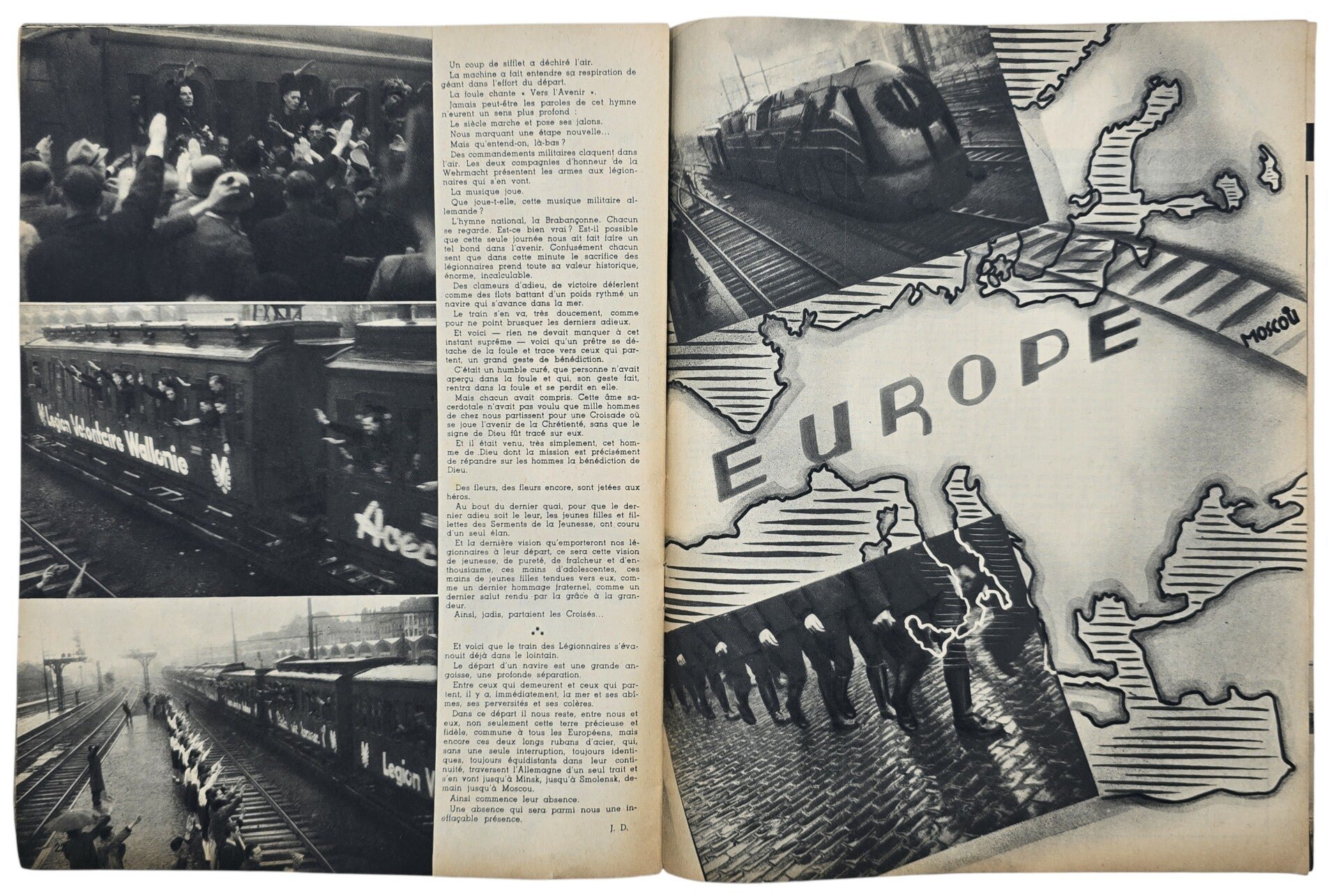 Original WW2 Walloon Collaboration Brochure - REX La Legion Wallonie, Leon Degrelle (1941) — image 7