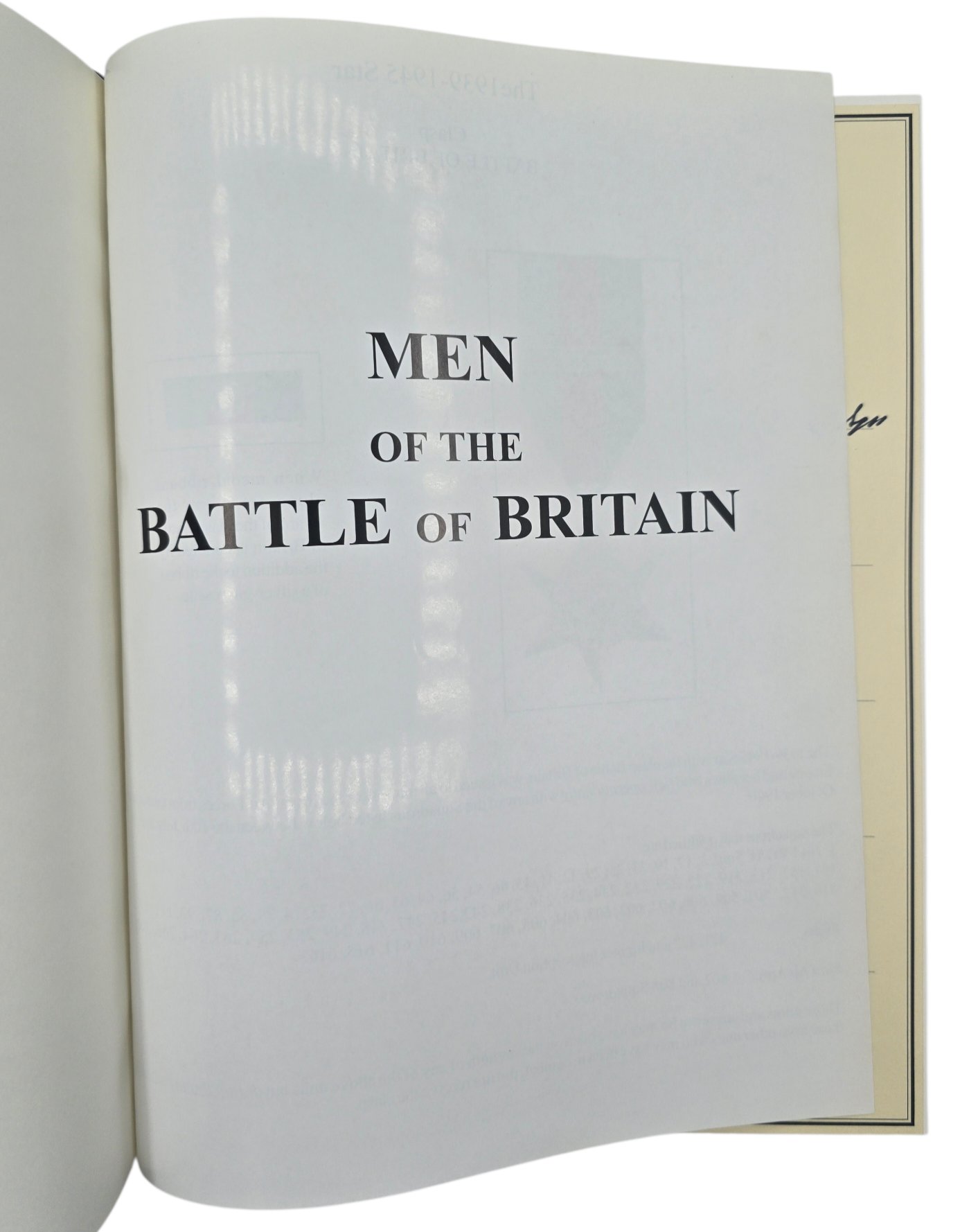 Original English Book – Men of the Battle of Britain, Kenneth G. Wynn, signed by WWII veterans (1999) — image 3