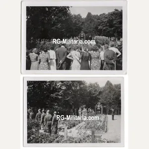 Original WW2 German Photo - German graveyard monument in Rotterdam, …