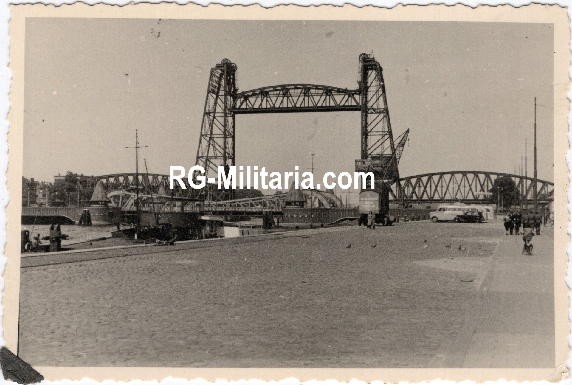 Original WW2 German Photo - Rotterdam de Hef bridge, Holland (1940) — image 3