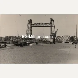Original WW2 German Photo - Rotterdam de Hef bridge, Holland …