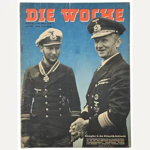 Original WW2 German Magazine - Die Woche No. 36, Großadmiral …