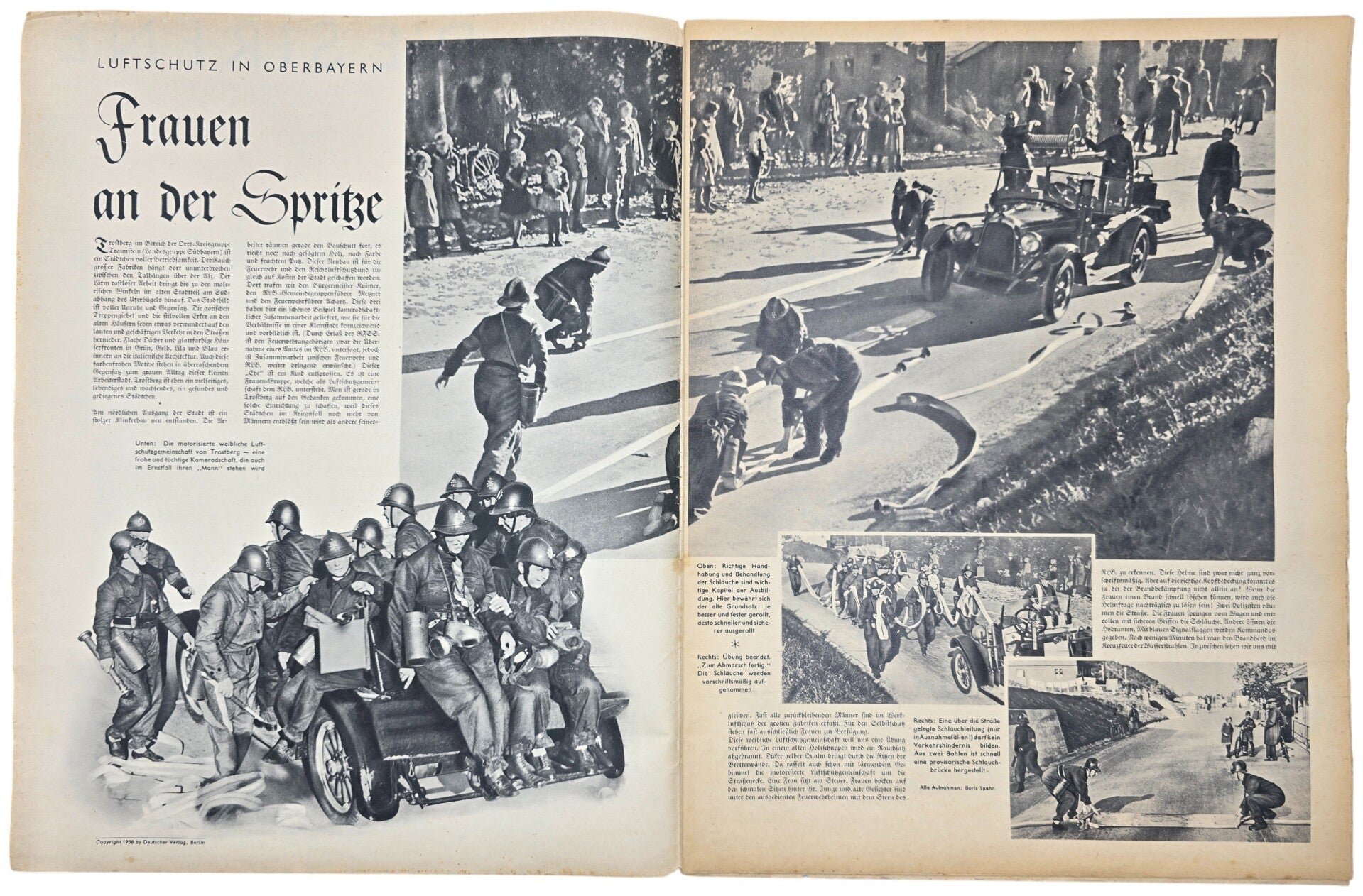Original WW2 German RLB Magazine - Die Sirene, Nr. 5, Luftschutz females (1938) — image 2