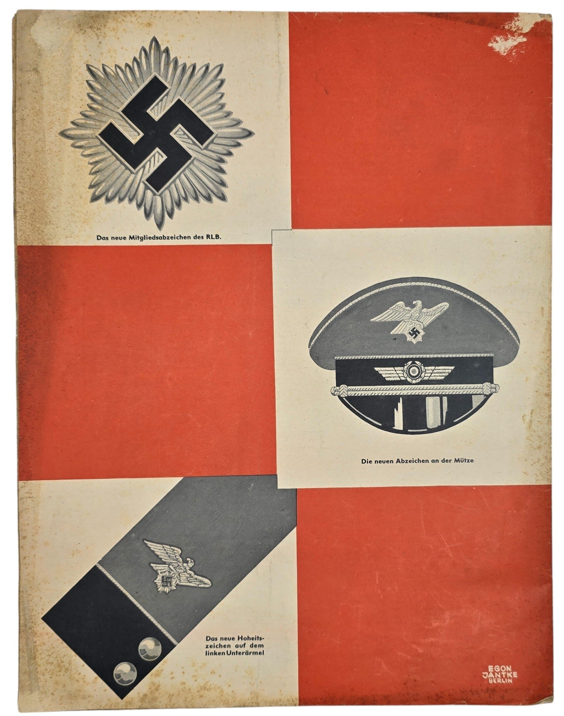 Original WW2 German RLB Magazine - Die Sirene, Nr. 20, Reichsluftschutzbundes flag (1938) — image 3