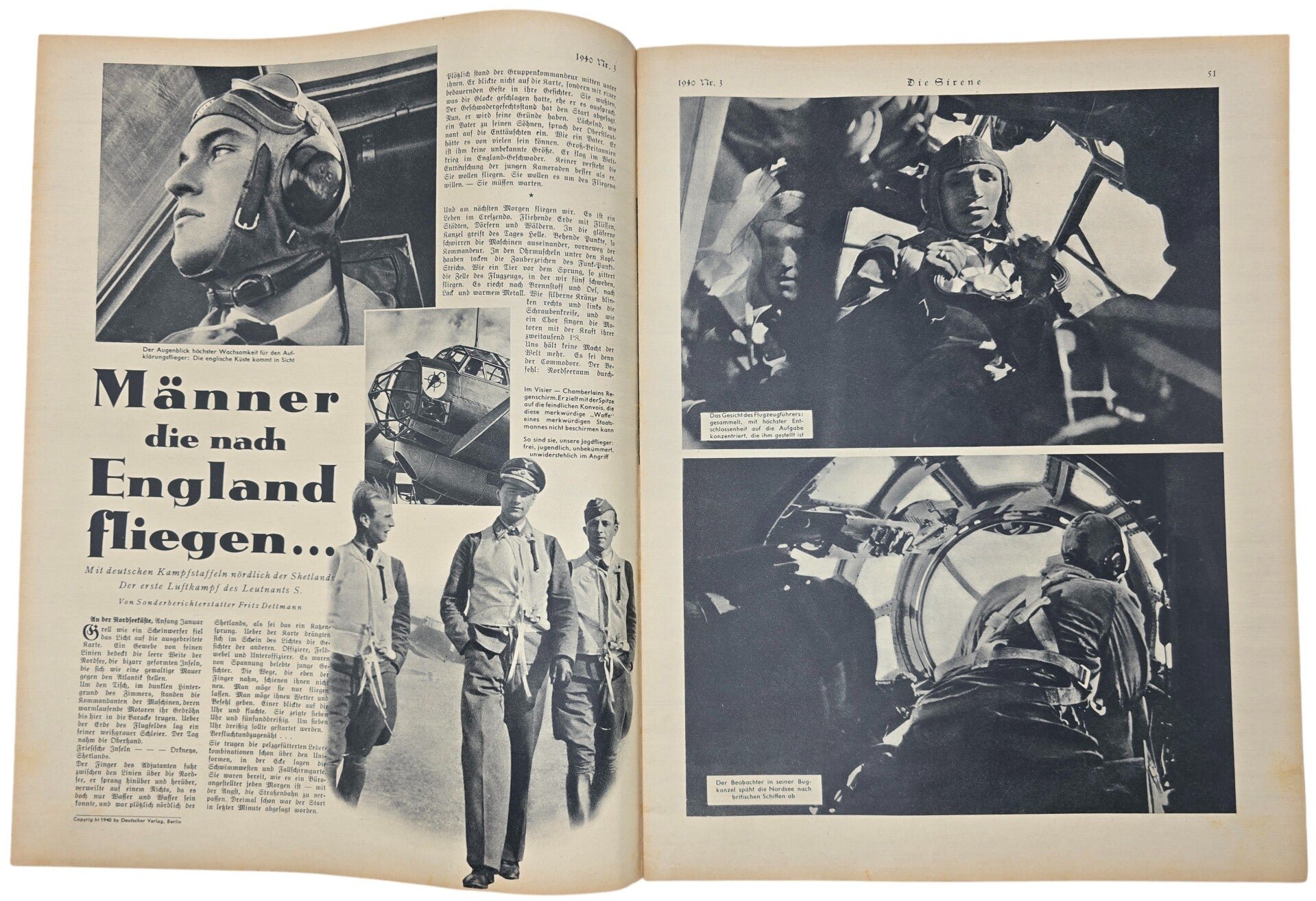 Original WW2 German RLB Magazine - Die Sirene, Nr. 3, Luftwaffe (1940) — image 2