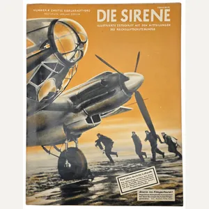 Original WW2 German RLB Magazine - Die Sirene, Nr. 4, …