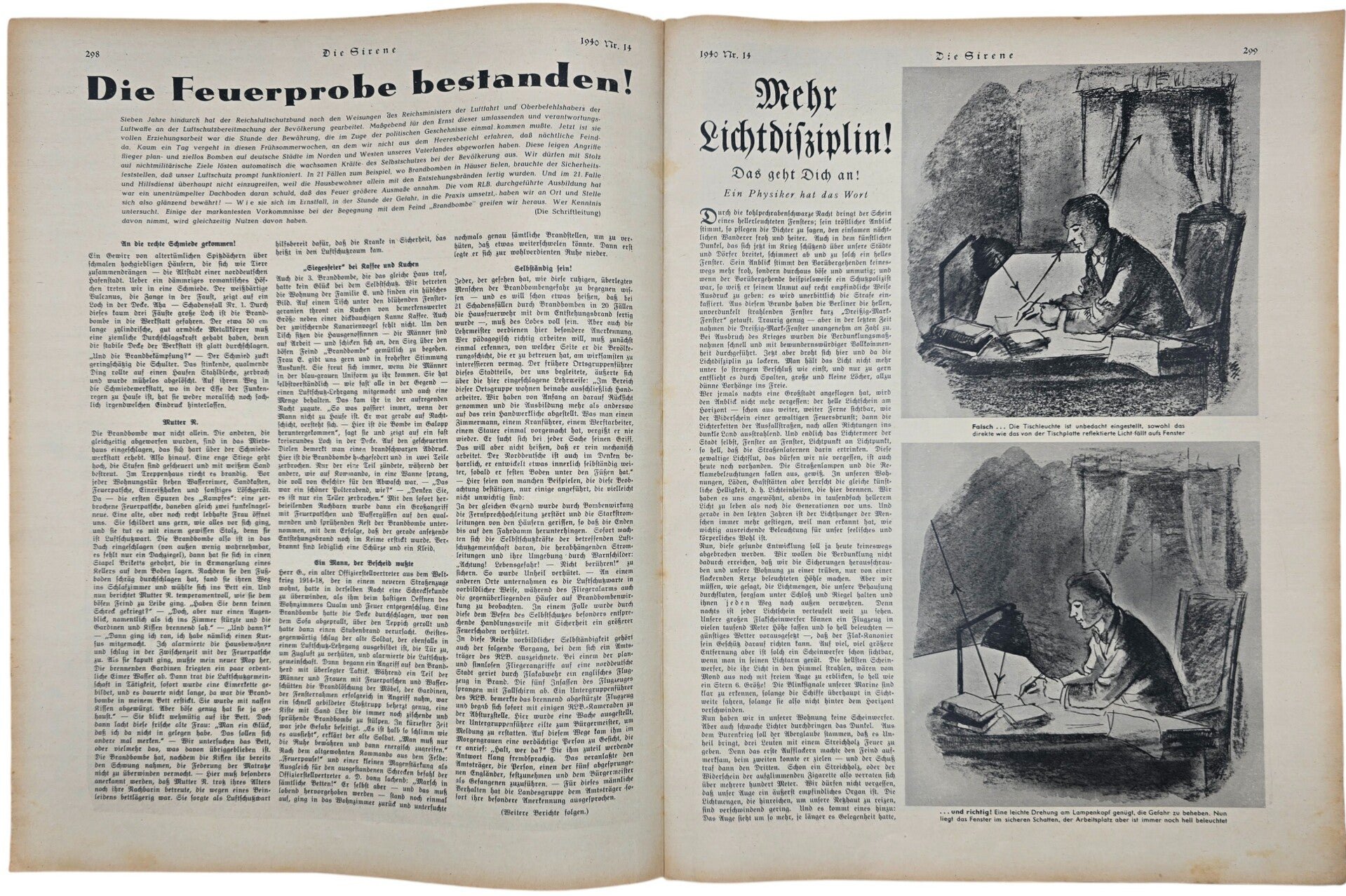 Original WW2 German RLB Magazine - Die Sirene, Nr. 14, Stosstrupp (1940) — image 2