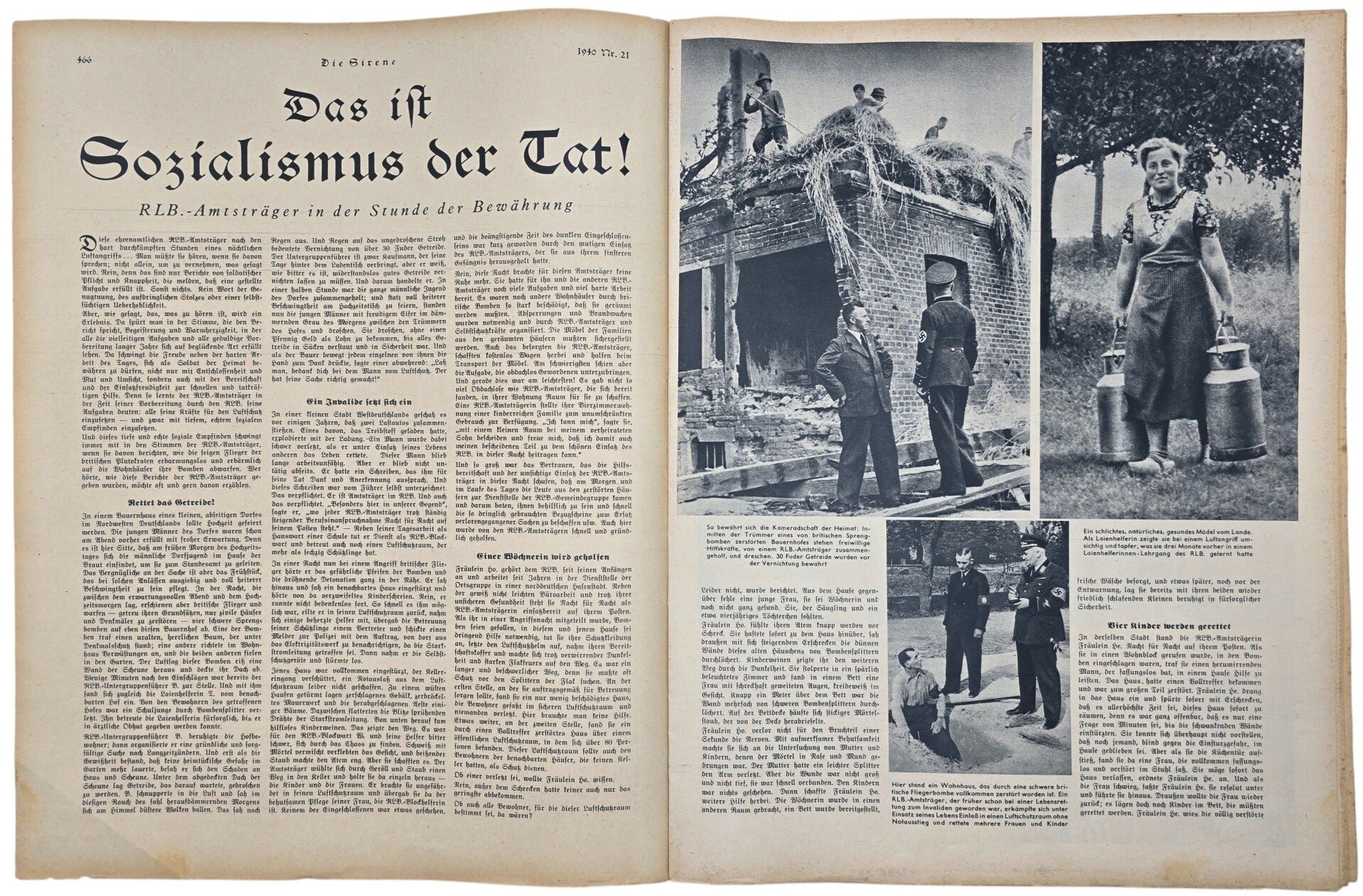 Original WW2 German RLB Magazine - Die Sirene, Nr. 21, Hermann Göring (1940) — image 2