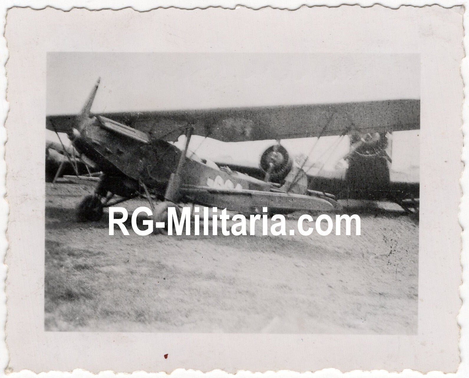 Original WW2 German Photo - Captured Dutch Fokker C.IX 664 on the Rotterdam airport Waalhaven, Holland, May (1940) — image 3